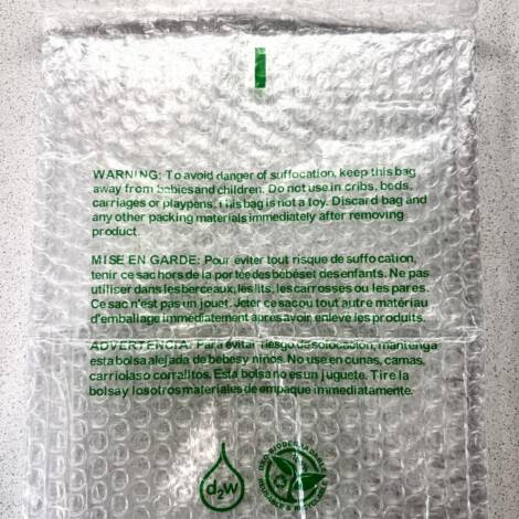 Resealable Bag with suffocation Warning