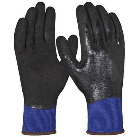 'SLICK' General Purpose Full Nitrile Coated w/ Sandy Palm Gloves BRSLICK